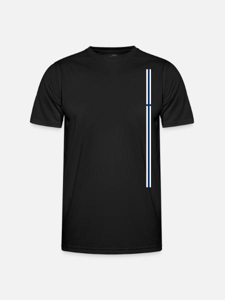 Finland Style Stripes - Men's Functional T-Shirt - black