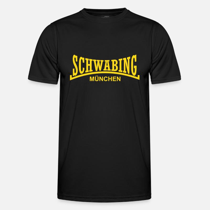 schwabing_muenchen - Männer Funktions-T-Shirt - Schwarz