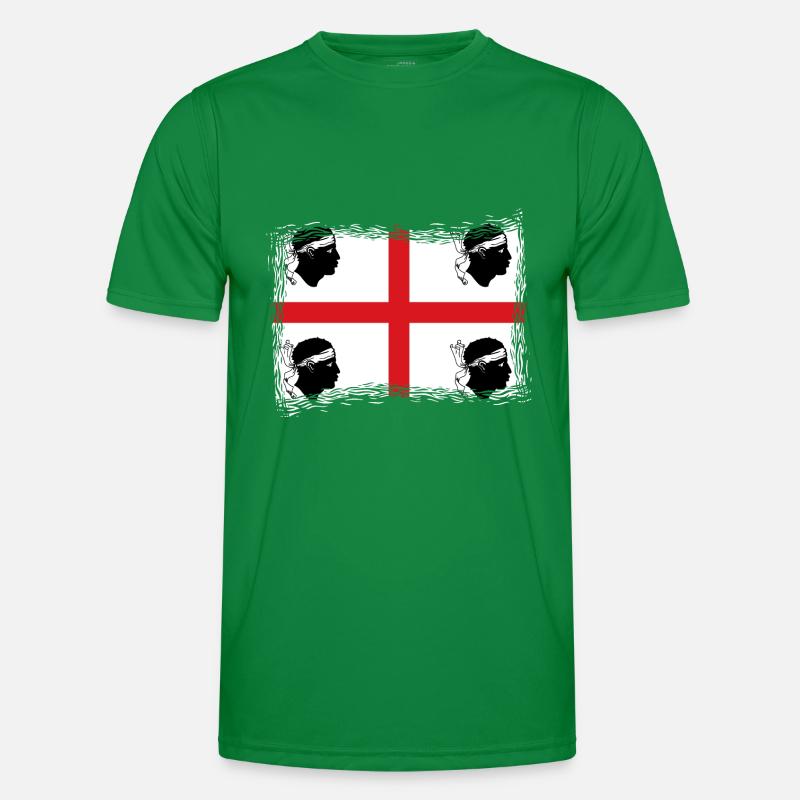 Sardaigne Drapeau Sarde Drapeau Sardegna Drapeau T-shirt sport Homme