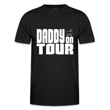 Daddy On Tour - Men's Functional T-Shirt - black - Front - AI Model Male 178 dark (178cm)