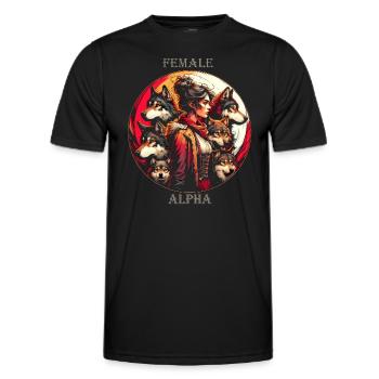Essence d’ alpha - T-shirt sport Homme - noir - Devant - AI Model Male 178 dark (178cm)
