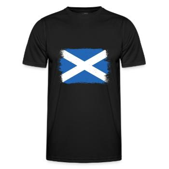 Drapeau écossais Drapeau écossais Alba GB Royaume-Uni - T-shirt sport Homme - noir - Devant - AI Model Male 178 dark (178cm)
