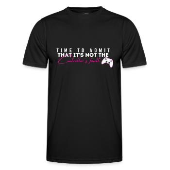 Schuld des Controllers - Männer Funktions-T-Shirt - Schwarz - Vorne - AI Model Male 178 dark (178cm)