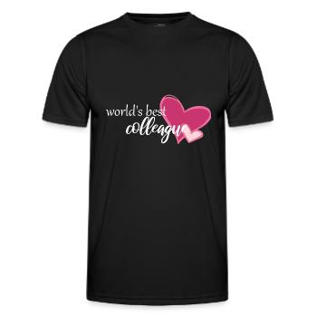 weltbeste Kollegin - Männer Funktions-T-Shirt - Schwarz - Vorne - AI Model Male 178 dark (178cm)