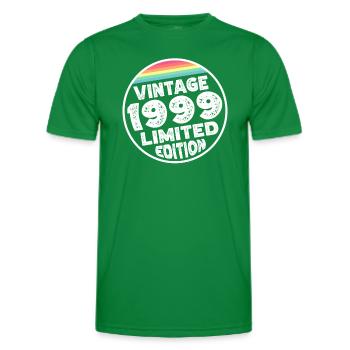 Vintage 1999 Cadeau d’anniversaire Fête d’anniversaire - T-shirt sport Homme - vert - Devant - AI Model Male 178 dark (178cm)