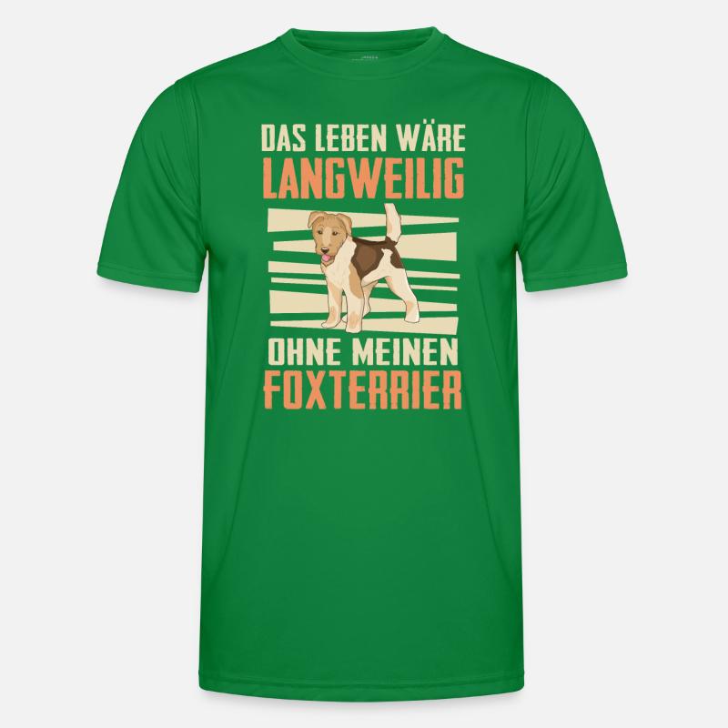 Foxterrier Drahthaar Hund Männer Funktions-T-Shirt