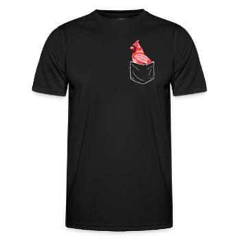 Cardinal Rouge Cardinal Vogel Cardinal Rouge - T-shirt sport Homme - noir - Devant - AI Model Male 178 dark (178cm)