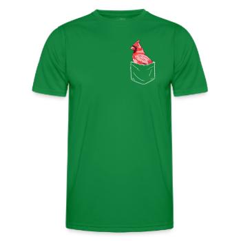 Kardinal Rotkardinal Vogel Roter Kardinal - Männer Funktions-T-Shirt - Kelly Green - Vorne - AI Model Male 178 dark (178cm)