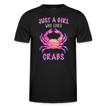 Crab Hermit Crab Crab Crab Cancer - Men's Functional T-Shirt - black - Front - AI Model Male 178 dark (178cm)