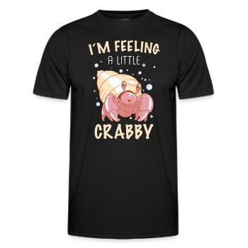 Crab Hermit Crab Crab Crab Cancer - Men's Functional T-Shirt - black - Front - AI Model Male 178 dark (178cm)