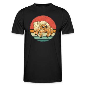 Crab Hermit Crab Crab Crab Cancer - Men's Functional T-Shirt - black - Front - AI Model Male 178 dark (178cm)