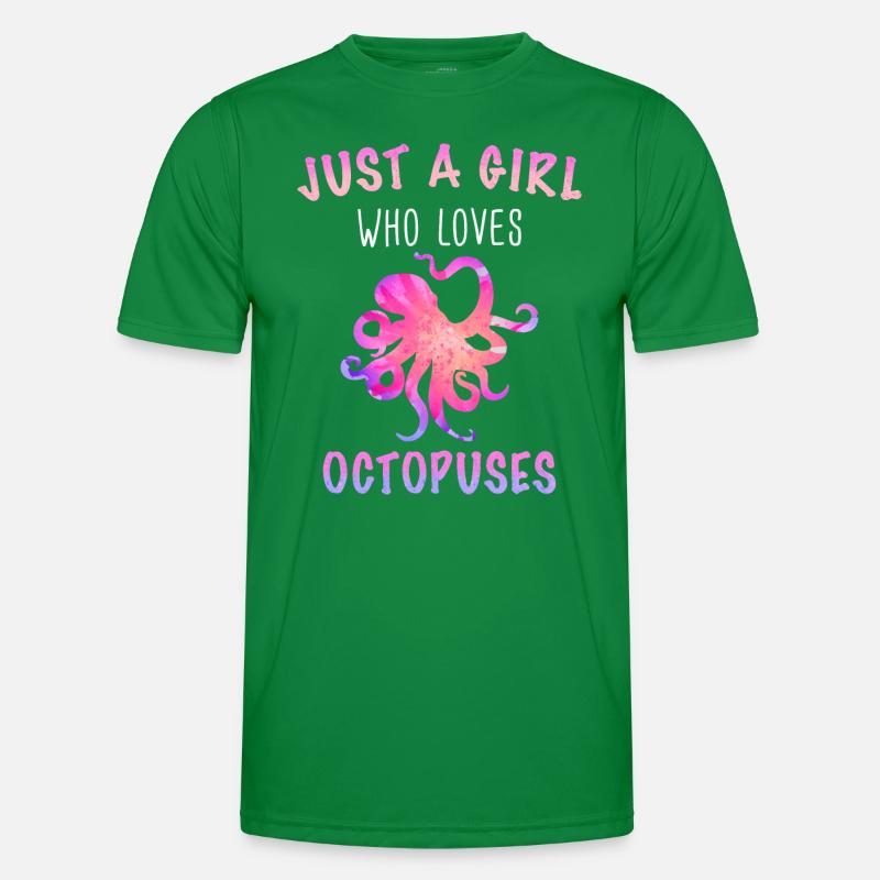 Octopus Octopus Seiche Animal T-shirt sport Homme