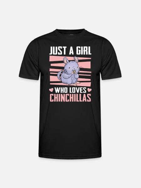 Chinchilla Chinchilla's Mouse - Men's Functional T-Shirt - black