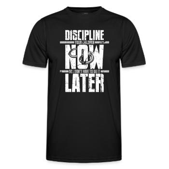 Correctional Officer Guard Prison Prison - Men's Functional T-Shirt - black - Front - AI Model Male 178 dark (178cm)