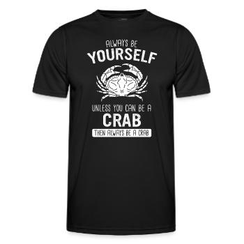 Crab Hermit Crab Crab Crab Cancer - Men's Functional T-Shirt - black - Front - AI Model Male 178 dark (178cm)