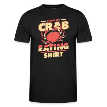 Crab Hermit Crab Crab Crab Cancer - Men's Functional T-Shirt - black - Front - AI Model Male 178 dark (178cm)