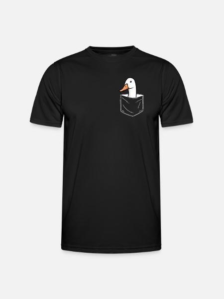 Duck Ducks Bird Animal Quack - Men's Functional T-Shirt - black