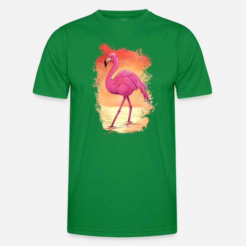 Flamingo Tier Rosa Männer Funktions-T-Shirt