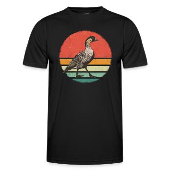 Oie Animal Oies - T-shirt sport Homme - noir - Devant - AI Model Male 178 dark (178cm)