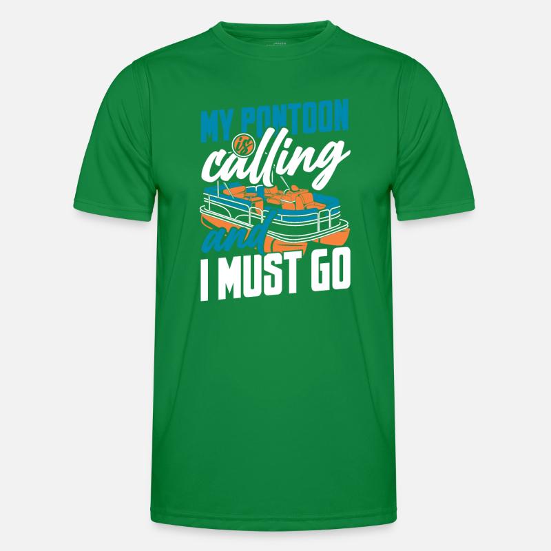 Pontonboot Kapitän Ponton Boote Männer Funktions-T-Shirt