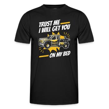 Dépanneuse Dépanneuse - T-shirt sport Homme - noir - Devant - AI Model Male 178 dark (178cm)