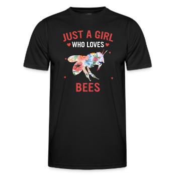 Apiculteurs abeilles abeilles abeilles abeilles - T-shirt sport Homme - noir - Devant - AI Model Male 178 dark (178cm)