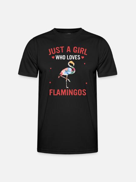 Flamingo Animal Pink - Men's Functional T-Shirt - black
