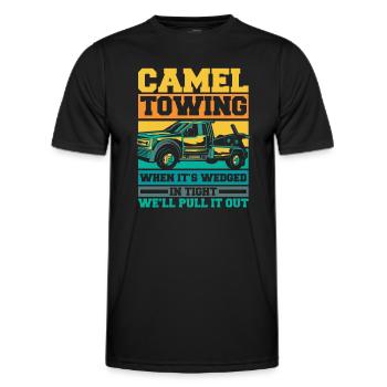 Dépanneuse Dépanneuse - T-shirt sport Homme - noir - Devant - AI Model Male 178 dark (178cm)