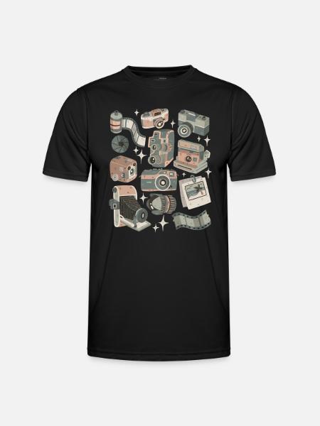 Analogue cameras - Men's Functional T-Shirt - black