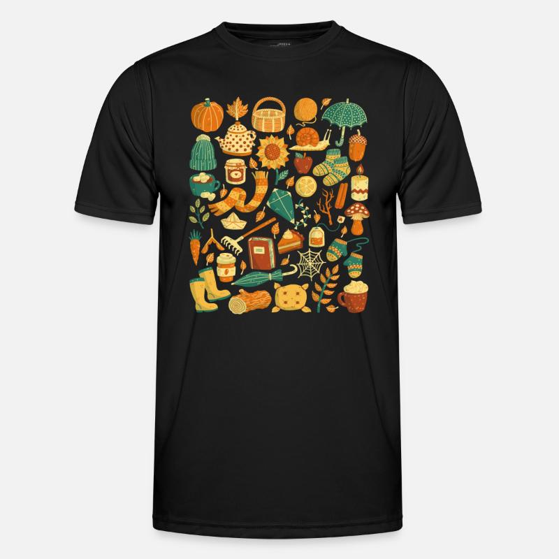 Herbst Männer Funktions-T-Shirt