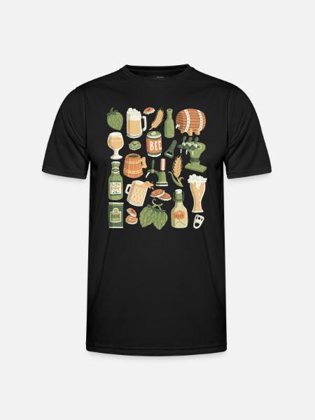 Bière - T-shirt sport Homme - noir