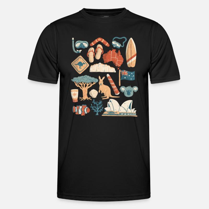 Australie T-shirt sport Homme