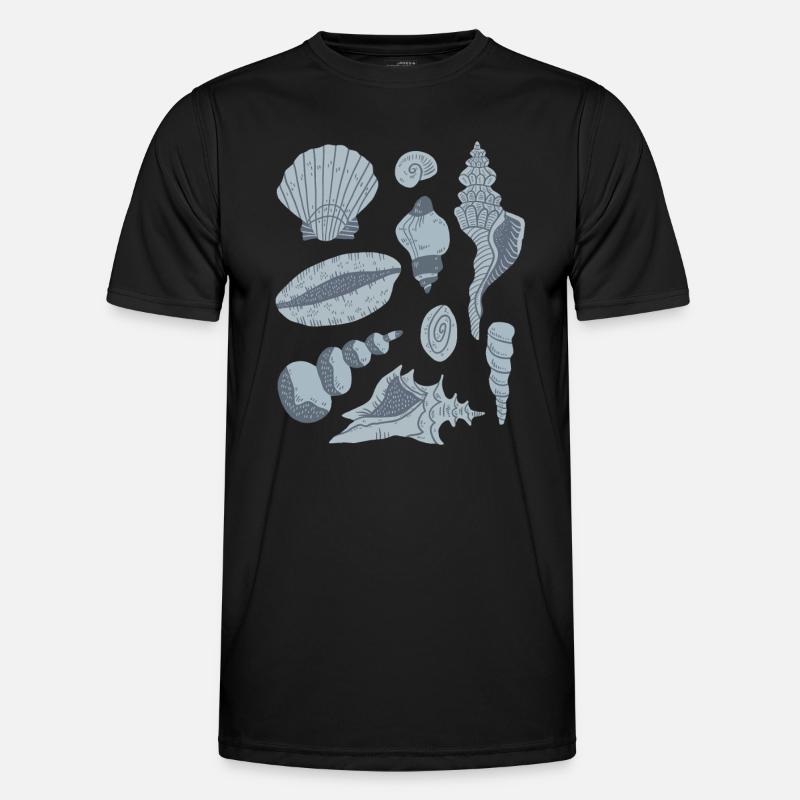 Muscheln Männer Funktions-T-Shirt