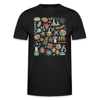 Biology - Men's Functional T-Shirt - black - Front - AI Model Male 178 dark (178cm)