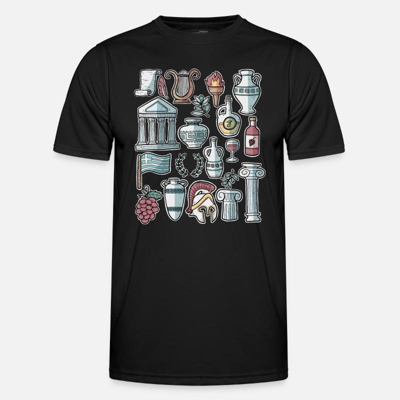 Greece - Men's Functional T-Shirt - black