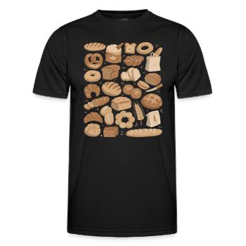 Bread - Men's Functional T-Shirt - black - Front - AI Model Male 178 dark (178cm)