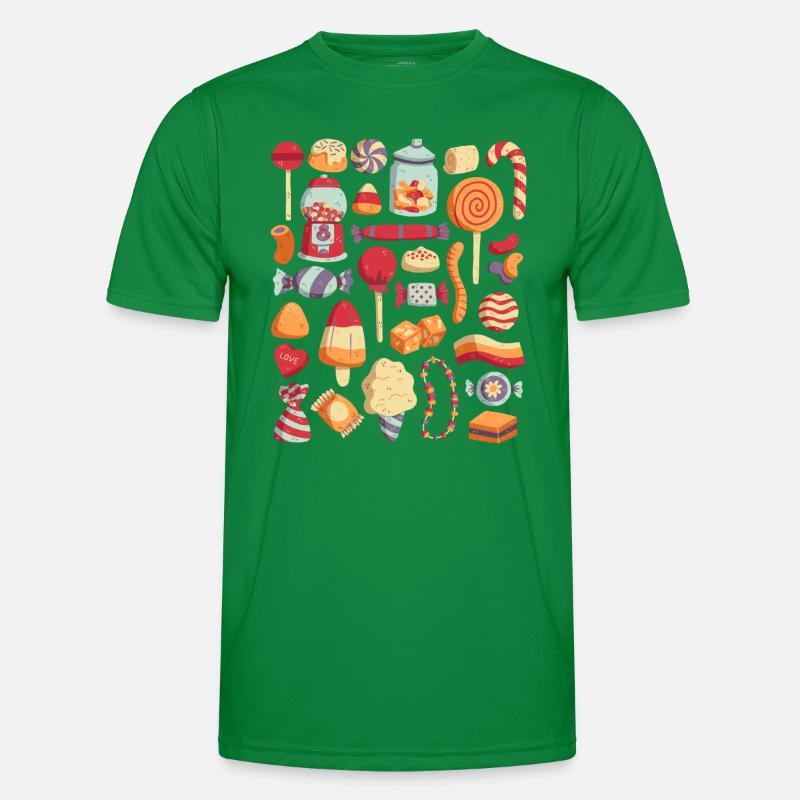 Süßigkeiten Männer Funktions-T-Shirt
