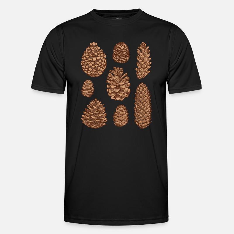Cones pine cones pine cones spruce cones Men's Functional T-Shirt
