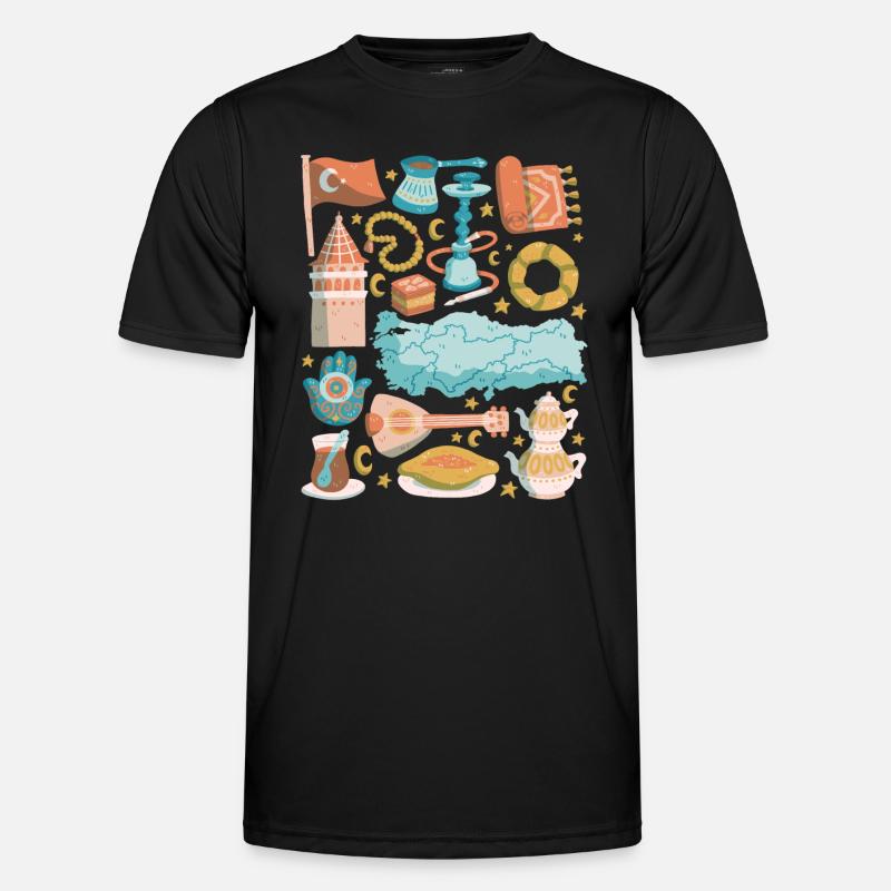 Turkey - Men's Functional T-Shirt - black