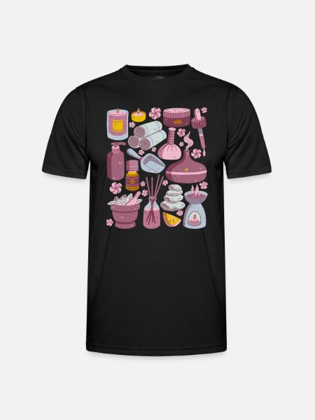 Aromatherapy - Men's Functional T-Shirt - black