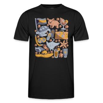 Bahamas - T-shirt sport Homme - noir - Devant - AI Model Male 178 dark (178cm)