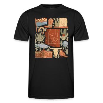 Arizona - T-shirt sport Homme - noir - Devant - AI Model Male 178 dark (178cm)