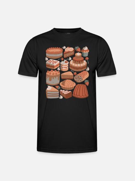 Cakes and pies - Men's Functional T-Shirt - black