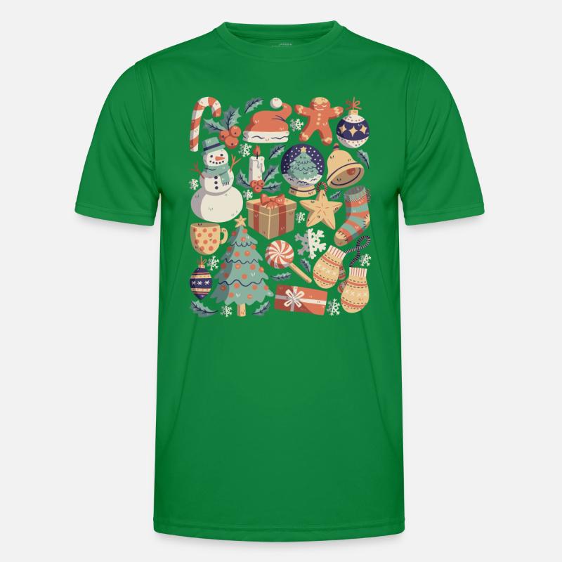 Weihnachten Männer Funktions-T-Shirt