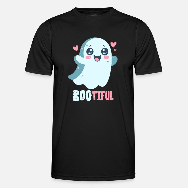 Ghost Pun - Bootiful - Boo! - Men's Functional T-Shirt - black
