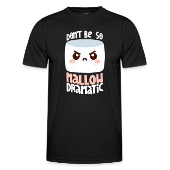Melodramatisches Marshmallow - Männer Funktions-T-Shirt - Schwarz - Vorne - AI Model Male 178 dark (178cm)