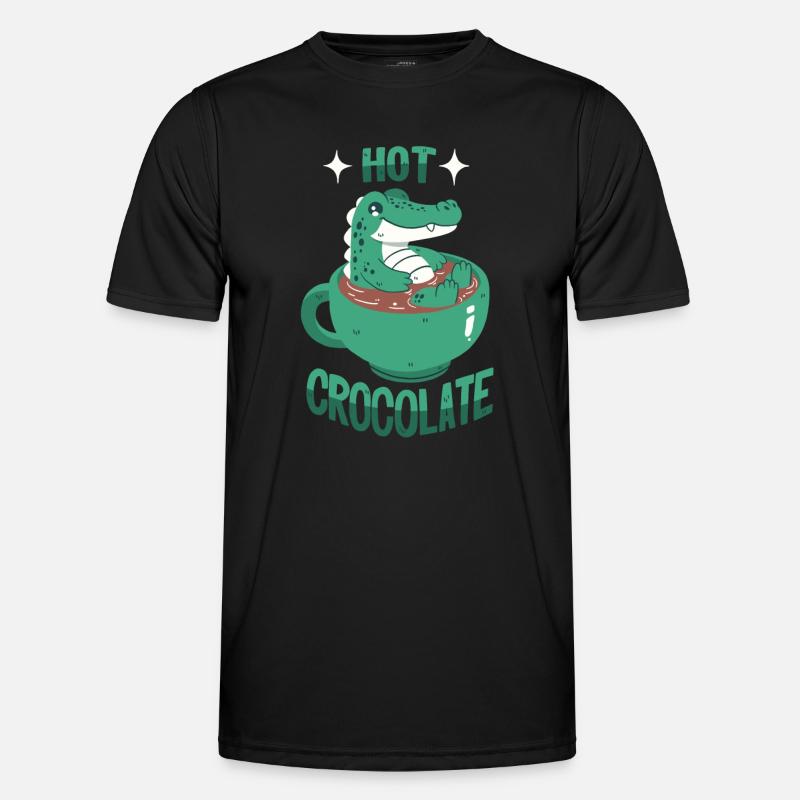 Crocodile in cocoa Men's Functional T-Shirt