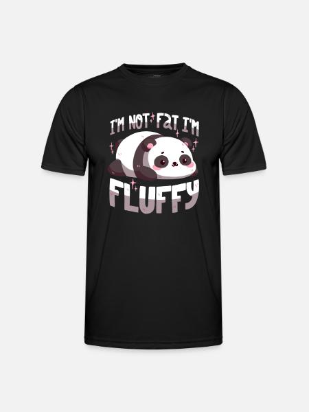 I'm not fat, I'm fluffy - Men's Functional T-Shirt - black