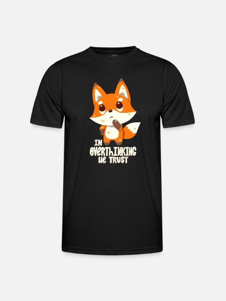 Introverts think too much - Men's Functional T-Shirt - black