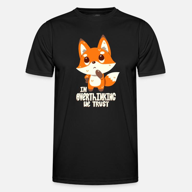 Introverts think too much - Men's Functional T-Shirt - black